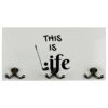 Coat Hanger Plaque - Natural Wood Thumbnail