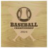 ChromaLuxe Natural Wood Sublimation Plaque Panel, 10" x 10" x 0.625", Clear Matte on Maple Thumbnail
