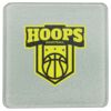 Square DyeTrans Glass Coaster, with White Sublimation Backing, 3.93" x 3.93" x .16". Tempered Textu Thumbnail
