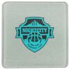 Square DyeTrans Glass Coaster, with White Sublimation Backing, 3.93" x 3.93" x .16". Tempered Textu Thumbnail
