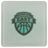 Square DyeTrans Glass Coaster, with White Sublimation Backing, 3.93" x 3.93" x .16". Tempered Textu Thumbnail
