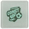 Square DyeTrans Glass Coaster, with White Sublimation Backing, 3.93" x 3.93" x .16". Tempered Textu Thumbnail