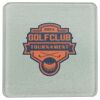 Square DyeTrans Glass Coaster, with White Sublimation Backing, 3.93" x 3.93" x .16". Tempered Textu Thumbnail