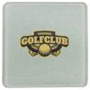 Square DyeTrans Glass Coaster, with White Sublimation Backing, 3.93" x 3.93" x .16". Tempered Textu Thumbnail
