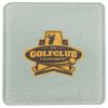 Square DyeTrans Glass Coaster, with White Sublimation Backing, 3.93" x 3.93" x .16". Tempered Textu Thumbnail