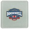 Square DyeTrans Glass Coaster, with White Sublimation Backing, 3.93" x 3.93" x .16". Tempered Textu Thumbnail