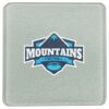 Square DyeTrans Glass Coaster, with White Sublimation Backing, 3.93" x 3.93" x .16". Tempered Textu Thumbnail