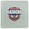 Square DyeTrans Glass Coaster, with White Sublimation Backing, 3.93" x 3.93" x .16". Tempered Textu Thumbnail