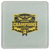 Square DyeTrans Glass Coaster, with White Sublimation Backing, 3.93" x 3.93" x .16". Tempered Textu Thumbnail