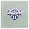 Square DyeTrans Glass Coaster, with White Sublimation Backing, 3.93" x 3.93" x .16". Tempered Textu Thumbnail