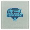 Square DyeTrans Glass Coaster, with White Sublimation Backing, 3.93" x 3.93" x .16". Tempered Textu Thumbnail