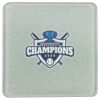 Square DyeTrans Glass Coaster, with White Sublimation Backing, 3.93" x 3.93" x .16". Tempered Textu Thumbnail