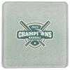 Square DyeTrans Glass Coaster, with White Sublimation Backing, 3.93" x 3.93" x .16". Tempered Textu Thumbnail