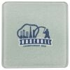 Square DyeTrans Glass Coaster, with White Sublimation Backing, 3.93" x 3.93" x .16". Tempered Textu Thumbnail