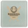 Square DyeTrans Glass Coaster, with White Sublimation Backing, 3.93" x 3.93" x .16". Tempered Textu Thumbnail