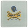 Square DyeTrans Glass Coaster, with White Sublimation Backing, 3.93" x 3.93" x .16". Tempered Textu Thumbnail