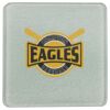 Square DyeTrans Glass Coaster, with White Sublimation Backing, 3.93" x 3.93" x .16". Tempered Textu Thumbnail
