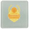 Square DyeTrans Glass Coaster, with White Sublimation Backing, 3.93" x 3.93" x .16". Tempered Textu Thumbnail