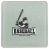 Square DyeTrans Glass Coaster, with White Sublimation Backing, 3.93" x 3.93" x .16". Tempered Textu Thumbnail