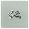 Square DyeTrans Glass Coaster, with White Sublimation Backing, 3.93" x 3.93" x .16". Tempered Textu Thumbnail