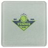 Square DyeTrans Glass Coaster, with White Sublimation Backing, 3.93" x 3.93" x .16". Tempered Textu Thumbnail