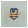 Square DyeTrans Glass Coaster, with White Sublimation Backing, 3.93" x 3.93" x .16". Tempered Textu Thumbnail