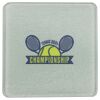 Square DyeTrans Glass Coaster, with White Sublimation Backing, 3.93" x 3.93" x .16". Tempered Textu Thumbnail