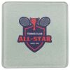 Square DyeTrans Glass Coaster, with White Sublimation Backing, 3.93" x 3.93" x .16". Tempered Textu Thumbnail