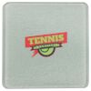Square DyeTrans Glass Coaster, with White Sublimation Backing, 3.93" x 3.93" x .16". Tempered Textu Thumbnail