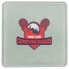 Square DyeTrans Glass Coaster, with White Sublimation Backing, 3.93" x 3.93" x .16". Tempered Textu Thumbnail