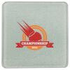 Square DyeTrans Glass Coaster, with White Sublimation Backing, 3.93" x 3.93" x .16". Tempered Textu Thumbnail
