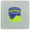 Square DyeTrans Glass Coaster, with White Sublimation Backing, 3.93" x 3.93" x .16". Tempered Textu Thumbnail