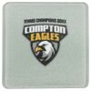 Square DyeTrans Glass Coaster, with White Sublimation Backing, 3.93" x 3.93" x .16". Tempered Textu Thumbnail