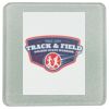 Square DyeTrans Glass Coaster, with White Sublimation Backing, 3.93" x 3.93" x .16". Tempered Textu Thumbnail