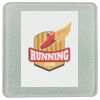 Square DyeTrans Glass Coaster, with White Sublimation Backing, 3.93" x 3.93" x .16". Tempered Textu Thumbnail