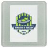 Square DyeTrans Glass Coaster, with White Sublimation Backing, 3.93" x 3.93" x .16". Tempered Textu Thumbnail