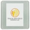 Square DyeTrans Glass Coaster, with White Sublimation Backing, 3.93" x 3.93" x .16". Tempered Textu Thumbnail