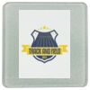 Square DyeTrans Glass Coaster, with White Sublimation Backing, 3.93" x 3.93" x .16". Tempered Textu Thumbnail