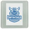 Square DyeTrans Glass Coaster, with White Sublimation Backing, 3.93" x 3.93" x .16". Tempered Textu Thumbnail
