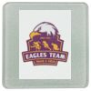 Square DyeTrans Glass Coaster, with White Sublimation Backing, 3.93" x 3.93" x .16". Tempered Textu Thumbnail