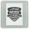 Square DyeTrans Glass Coaster, with White Sublimation Backing, 3.93" x 3.93" x .16". Tempered Textu Thumbnail