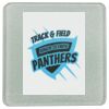 Square DyeTrans Glass Coaster, with White Sublimation Backing, 3.93" x 3.93" x .16". Tempered Textu Thumbnail