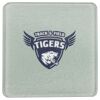 Square DyeTrans Glass Coaster, with White Sublimation Backing, 3.93" x 3.93" x .16". Tempered Textu Thumbnail
