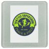 Square DyeTrans Glass Coaster, with White Sublimation Backing, 3.93" x 3.93" x .16". Tempered Textu Thumbnail
