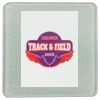 Square DyeTrans Glass Coaster, with White Sublimation Backing, 3.93" x 3.93" x .16". Tempered Textu Thumbnail