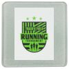 Square DyeTrans Glass Coaster, with White Sublimation Backing, 3.93" x 3.93" x .16". Tempered Textu Thumbnail