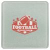 Square DyeTrans Glass Coaster, with White Sublimation Backing, 3.93" x 3.93" x .16". Tempered Textu Thumbnail