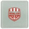 Square DyeTrans Glass Coaster, with White Sublimation Backing, 3.93" x 3.93" x .16". Tempered Textu Thumbnail