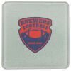 Square DyeTrans Glass Coaster, with White Sublimation Backing, 3.93" x 3.93" x .16". Tempered Textu Thumbnail
