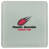 Square DyeTrans Glass Coaster, with White Sublimation Backing, 3.93" x 3.93" x .16". Tempered Textu Thumbnail